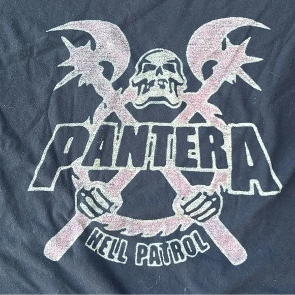 【激レア】ヴィンテージ PANTERA HELL PATROL Tシャツ Vintage Pantera Hell Patrol Hanes T Shirt Mens Large Heavy